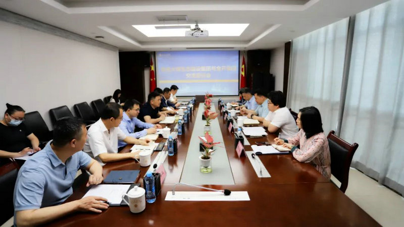 南昌大湾生态建设球友会手机版一行来访金开球友会手机版座谈交流