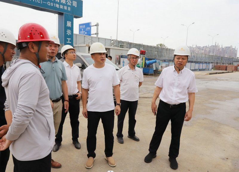 李茶根调研球友会手机版重点项目建设推进情况